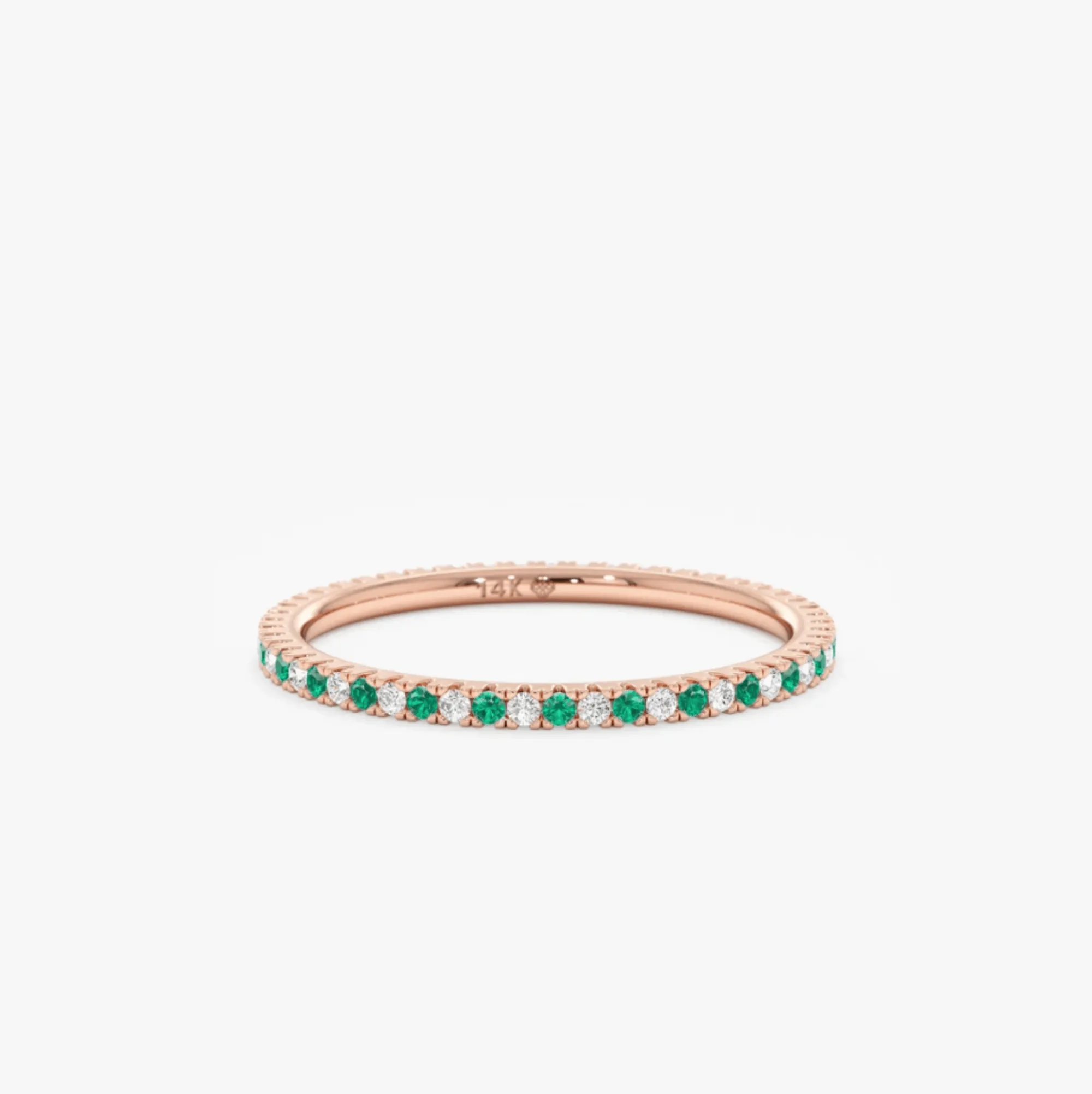 Emerald and Diamond Eternity Ring, Kiki