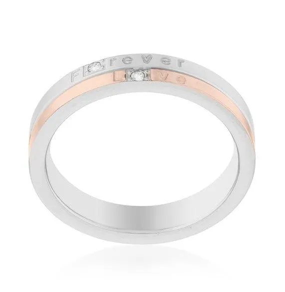 Fayth Two Tone Inspiration Fashion Band Ring