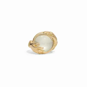 Green Amethyst Fortune Teller Ring