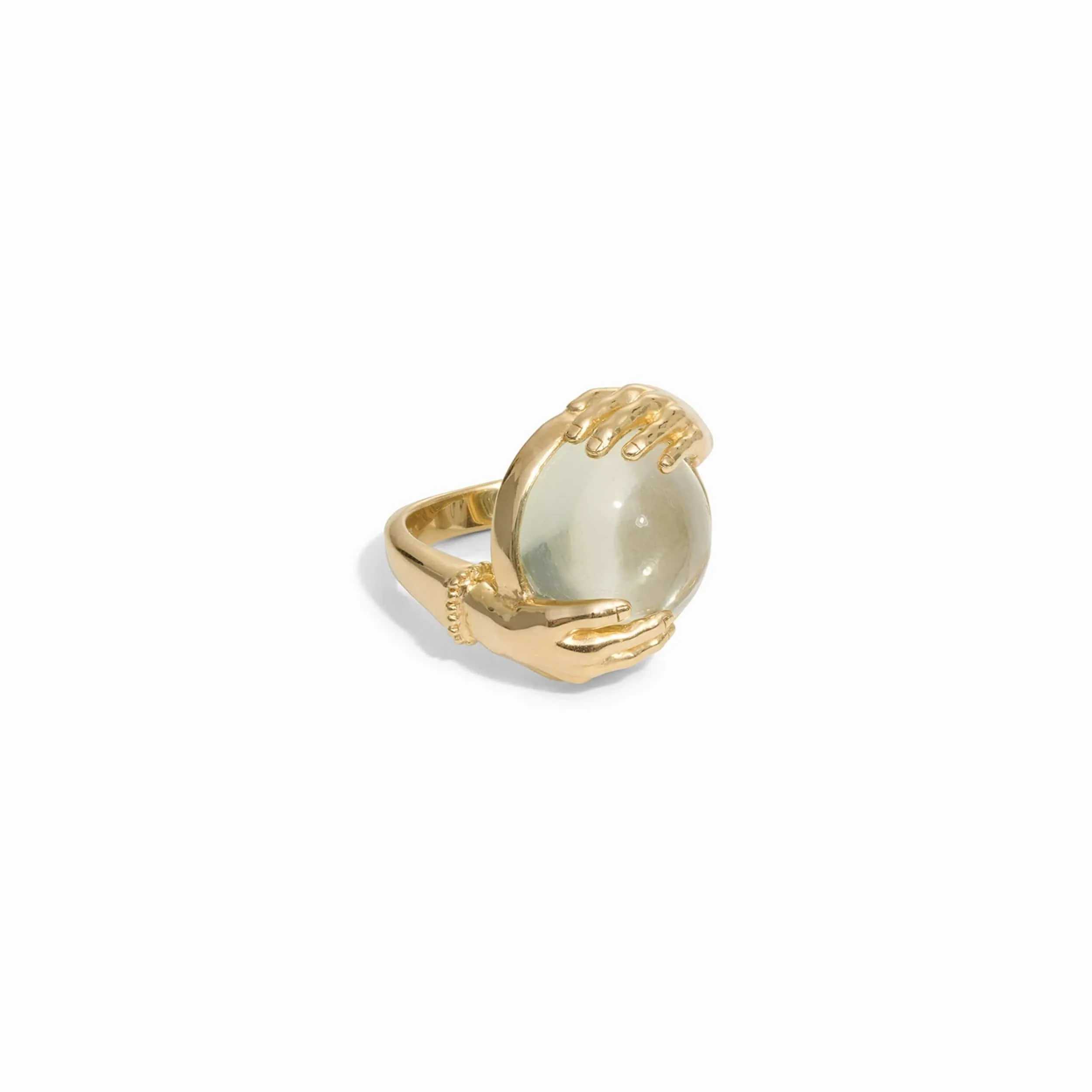 Green Amethyst Fortune Teller Ring