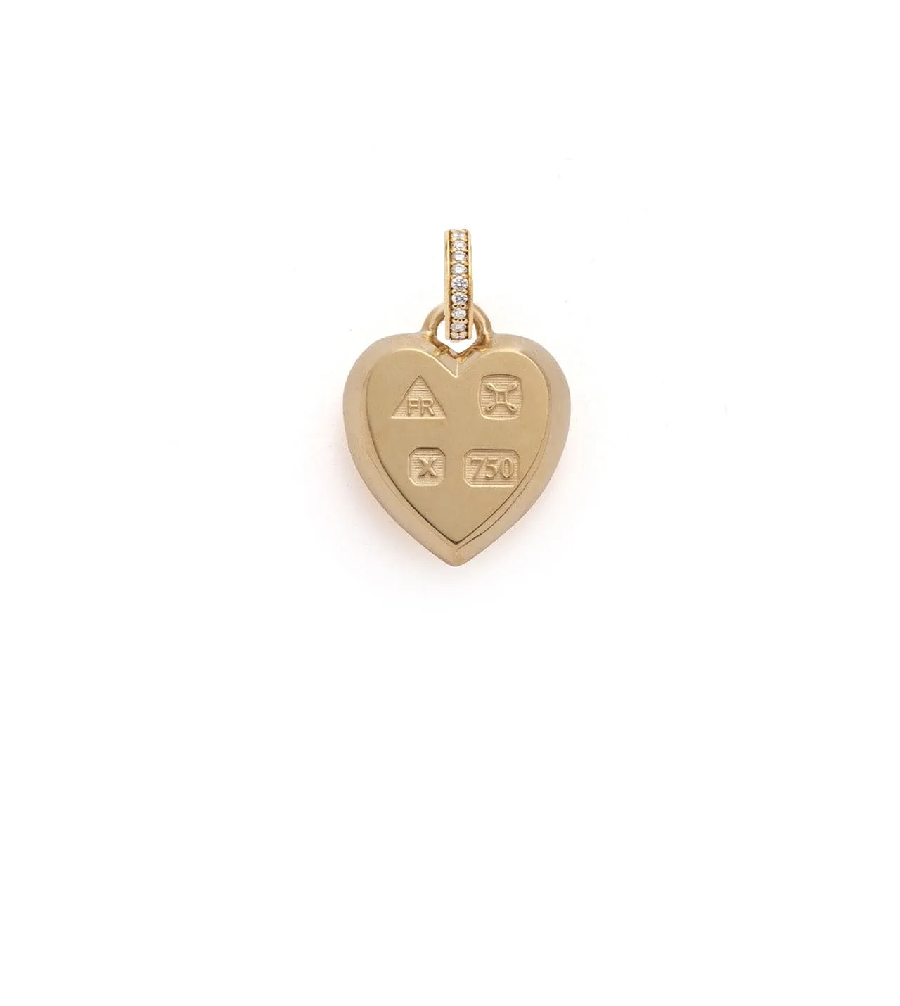 Heart - True Love : Medium Ingot Medallion with Oval Pushgate