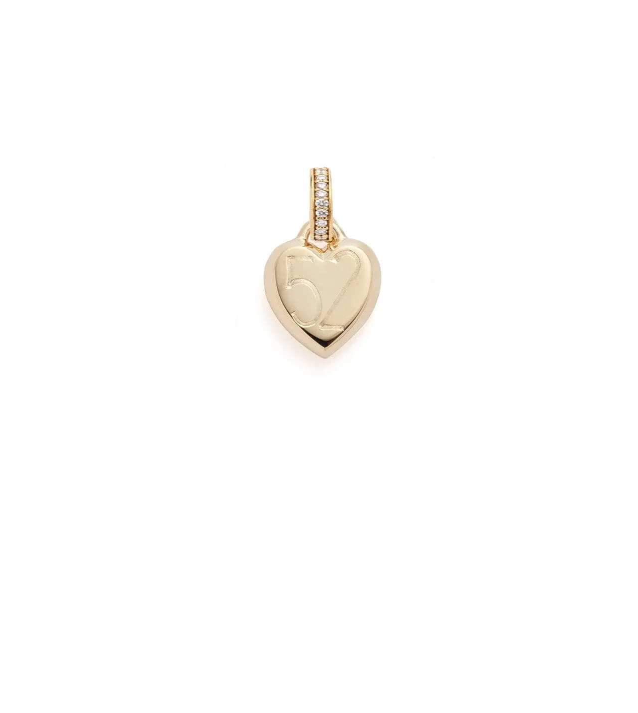 Heart - True Love : Small Ingot Medallion with Oval Pushgate