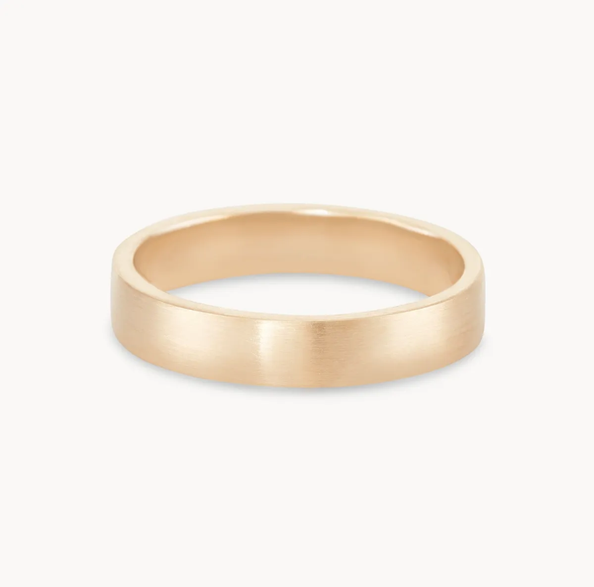 infinity love band brushed - 14k yellow gold