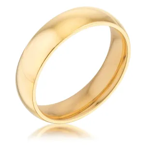 Kiri Gold Stainless Steel Wedding Ring | 18k Gold | Stainless Steel