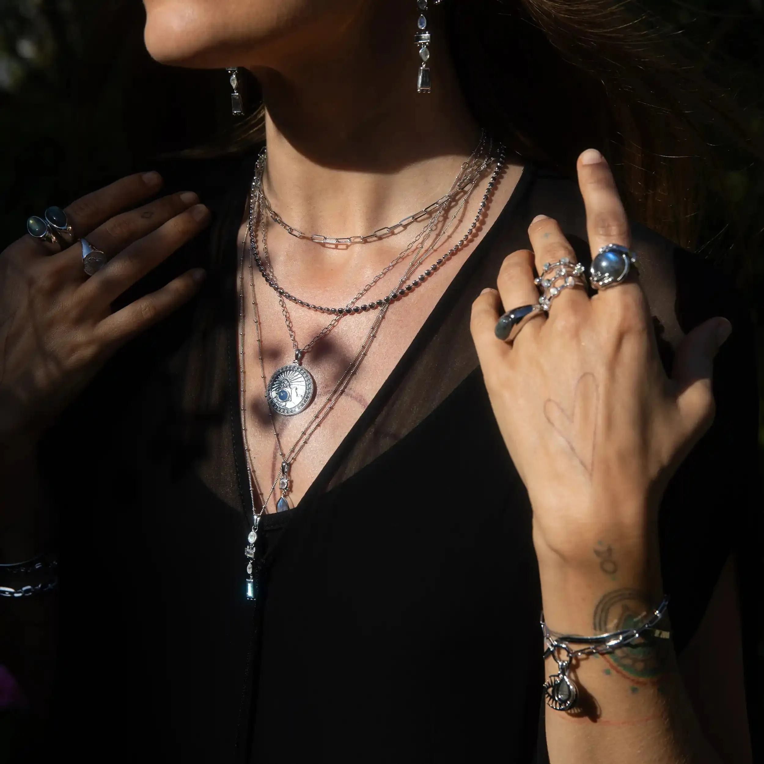 Labradorite Fortune Teller Ring