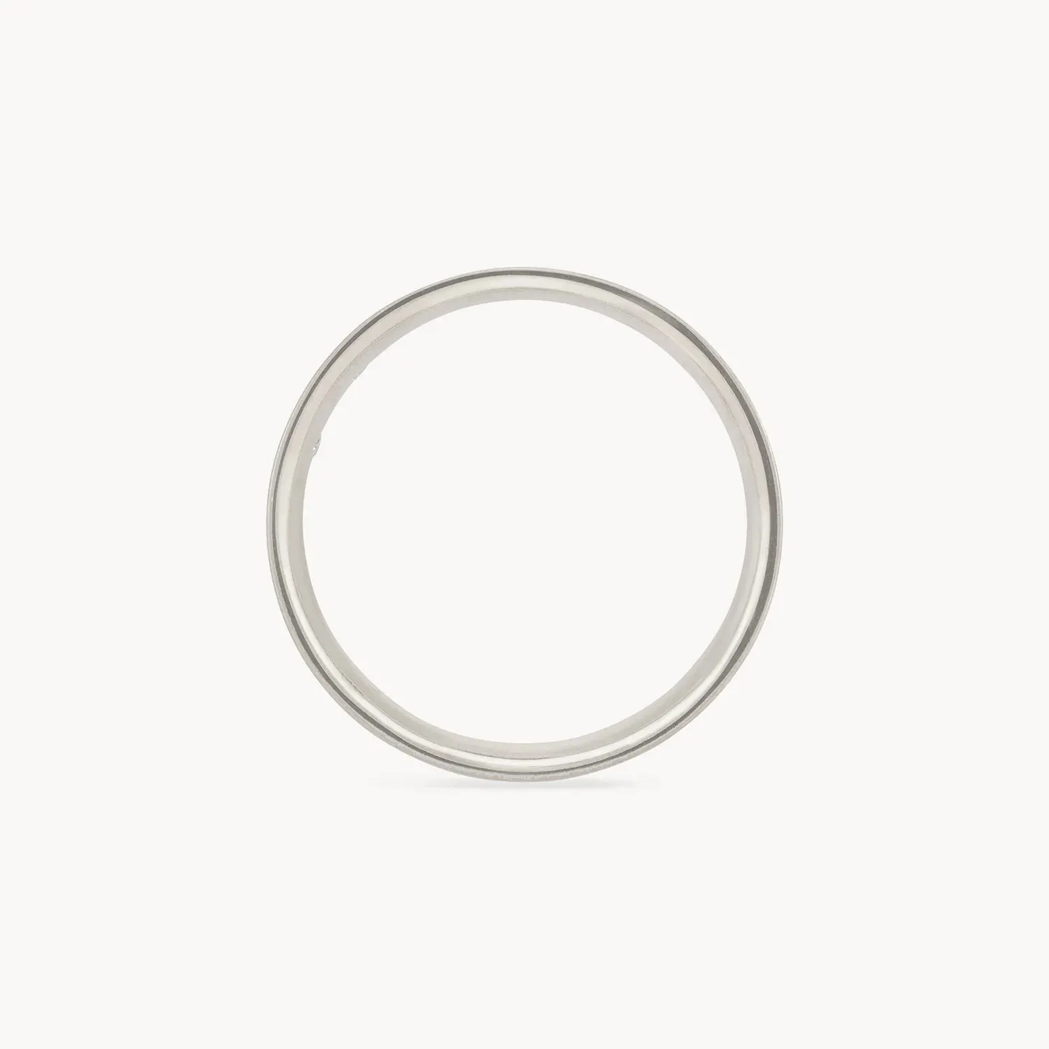 Larger everlast band brushed - 14k white gold, brushed