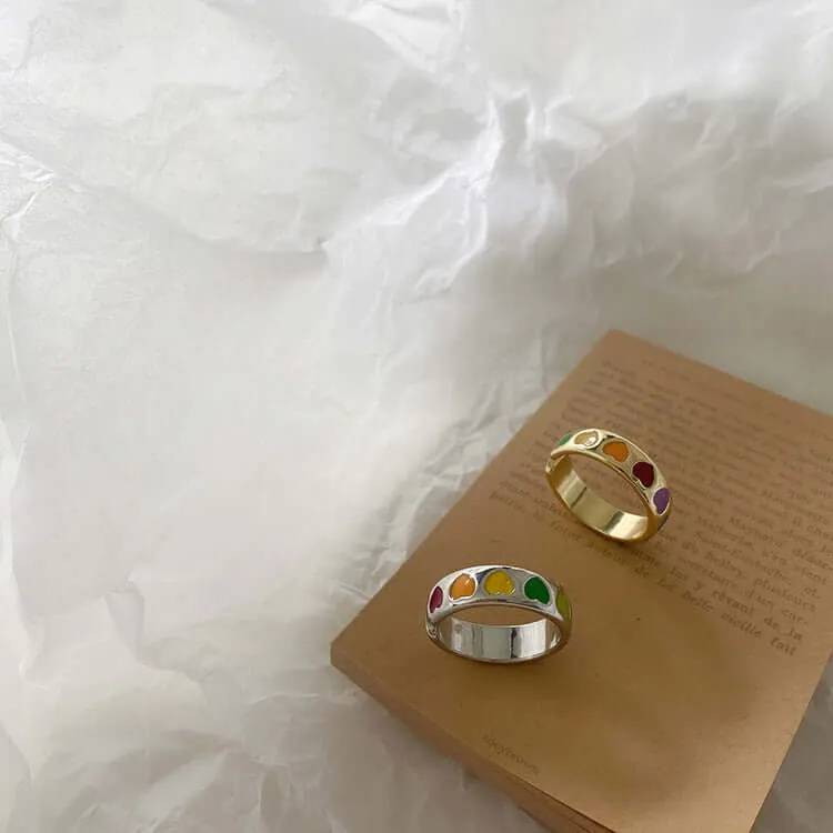 Love Heart Pride Ring | LGBTQIA  RING