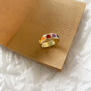 Love Heart Pride Ring | LGBTQIA  RING