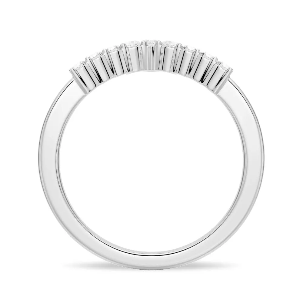 Lunette Nested Diamond Wedding Ring