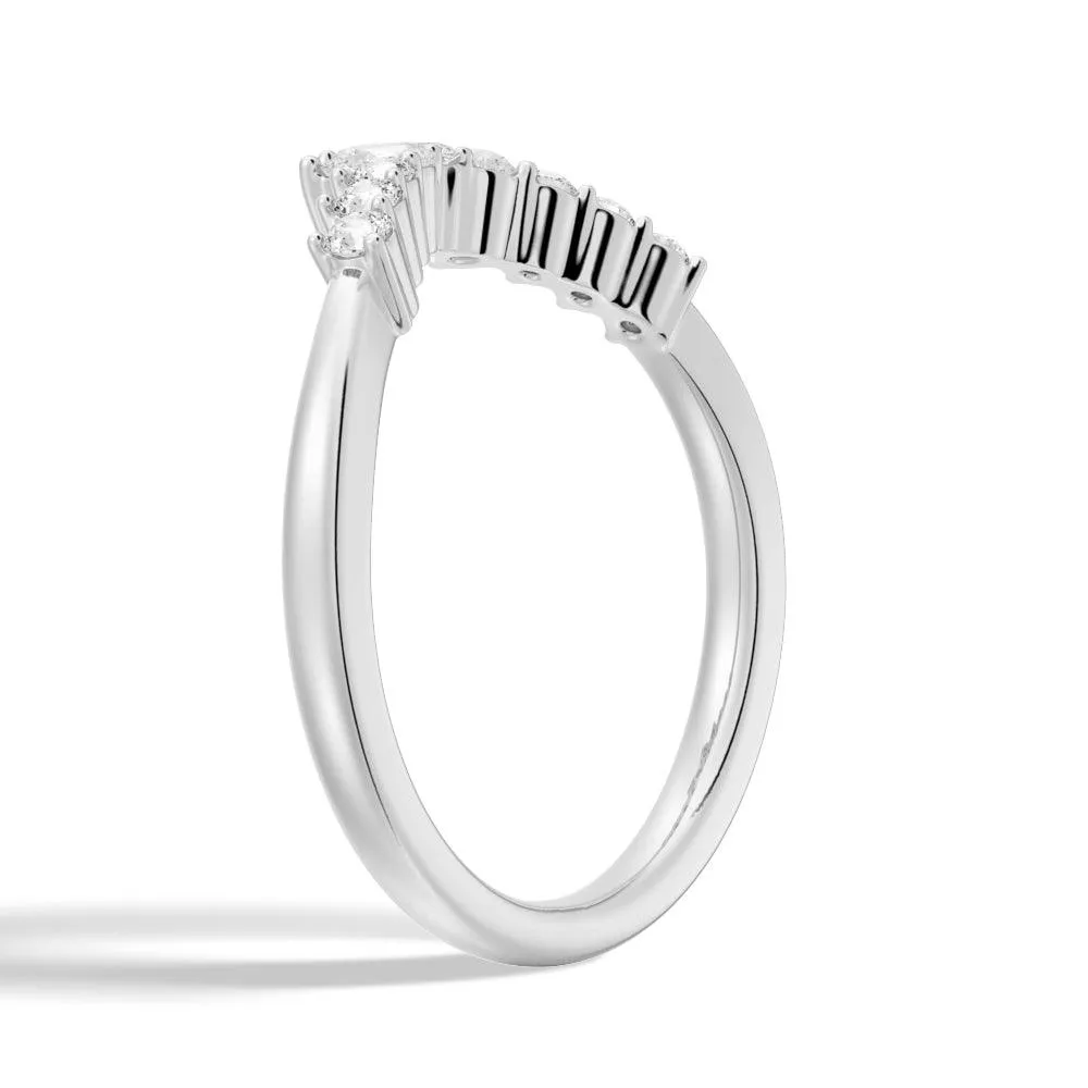 Lunette Nested Diamond Wedding Ring