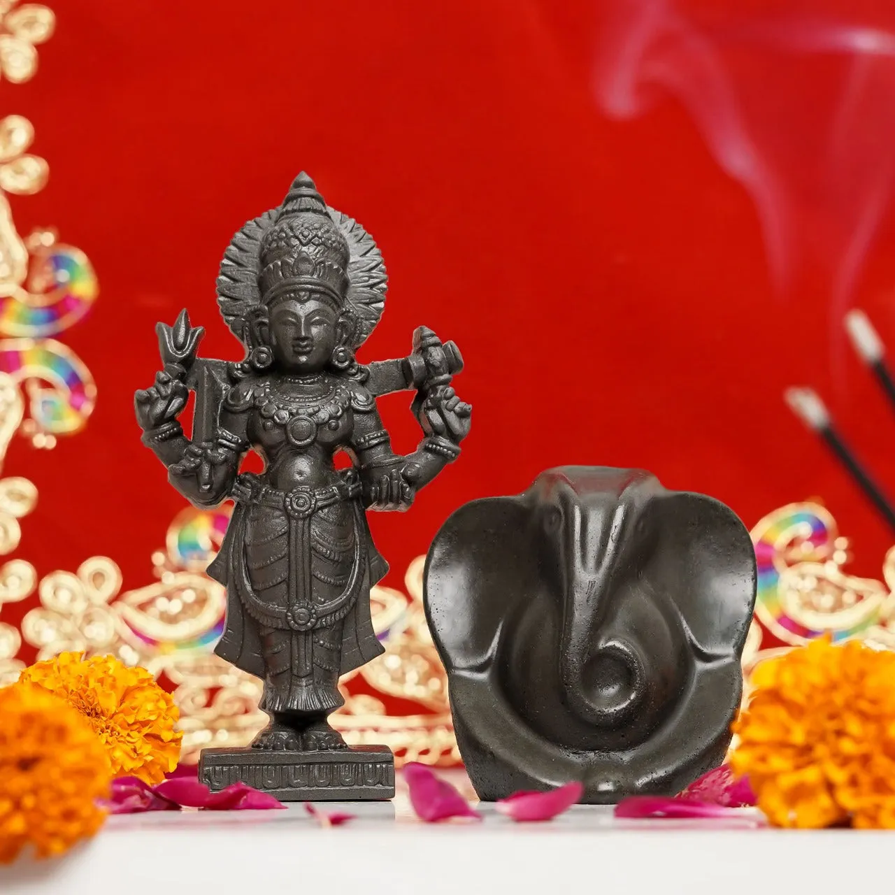 Luxmi Ji & Ganesha Pyrite Combo