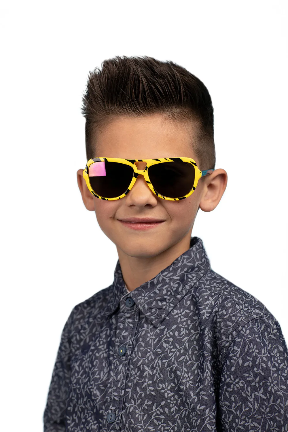 Macho Man Black & Yellow Kids Arkaid Sunglasses