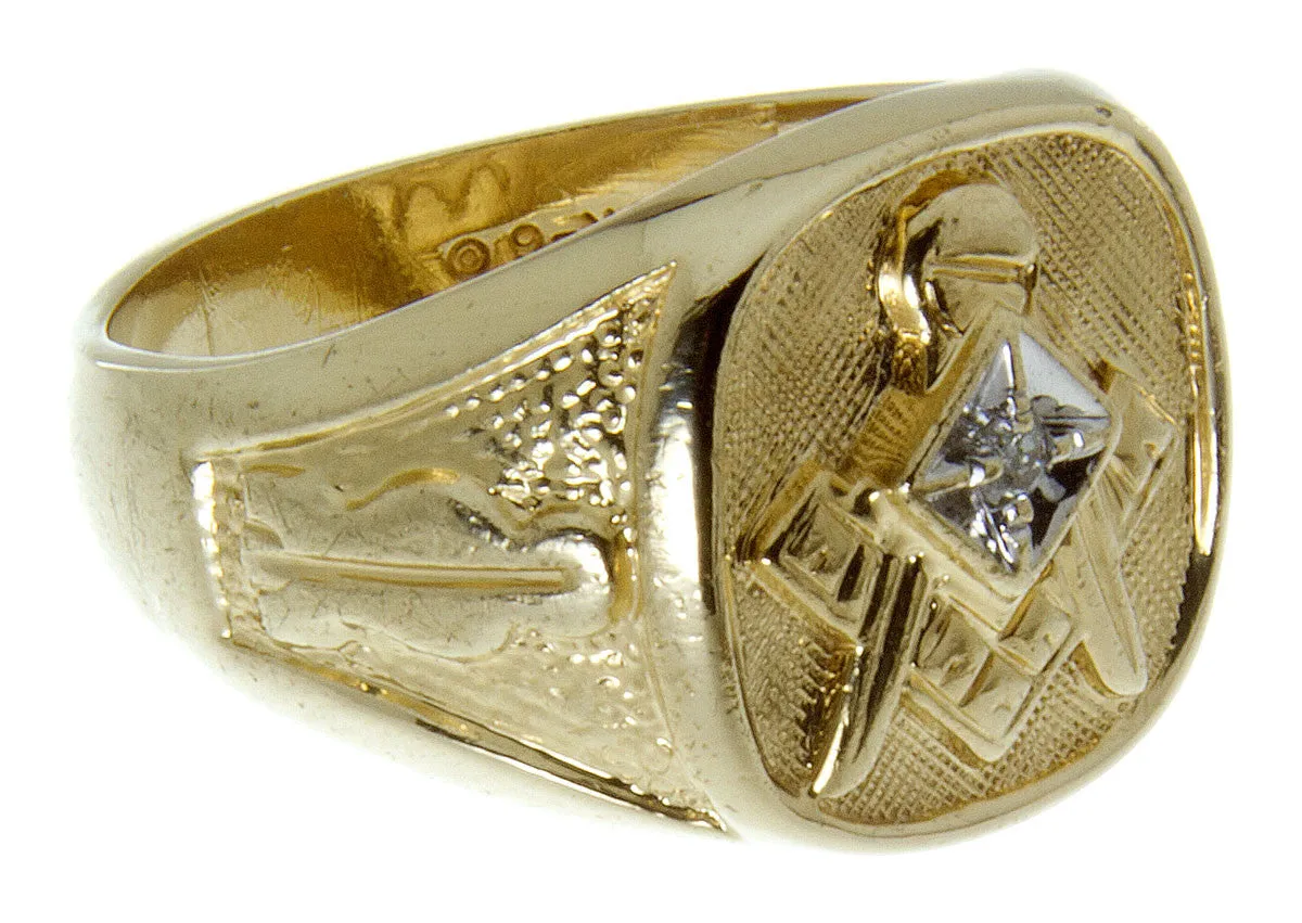 Man's Diamond Masonic Ring