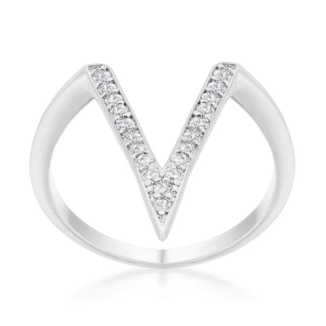 Michelle Delicate V-Shape Fashion Ring | 0.2ct