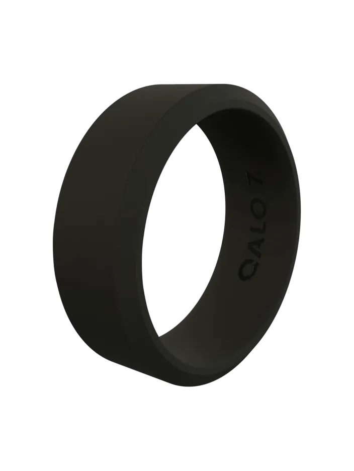 Modern Black Silicone Ring