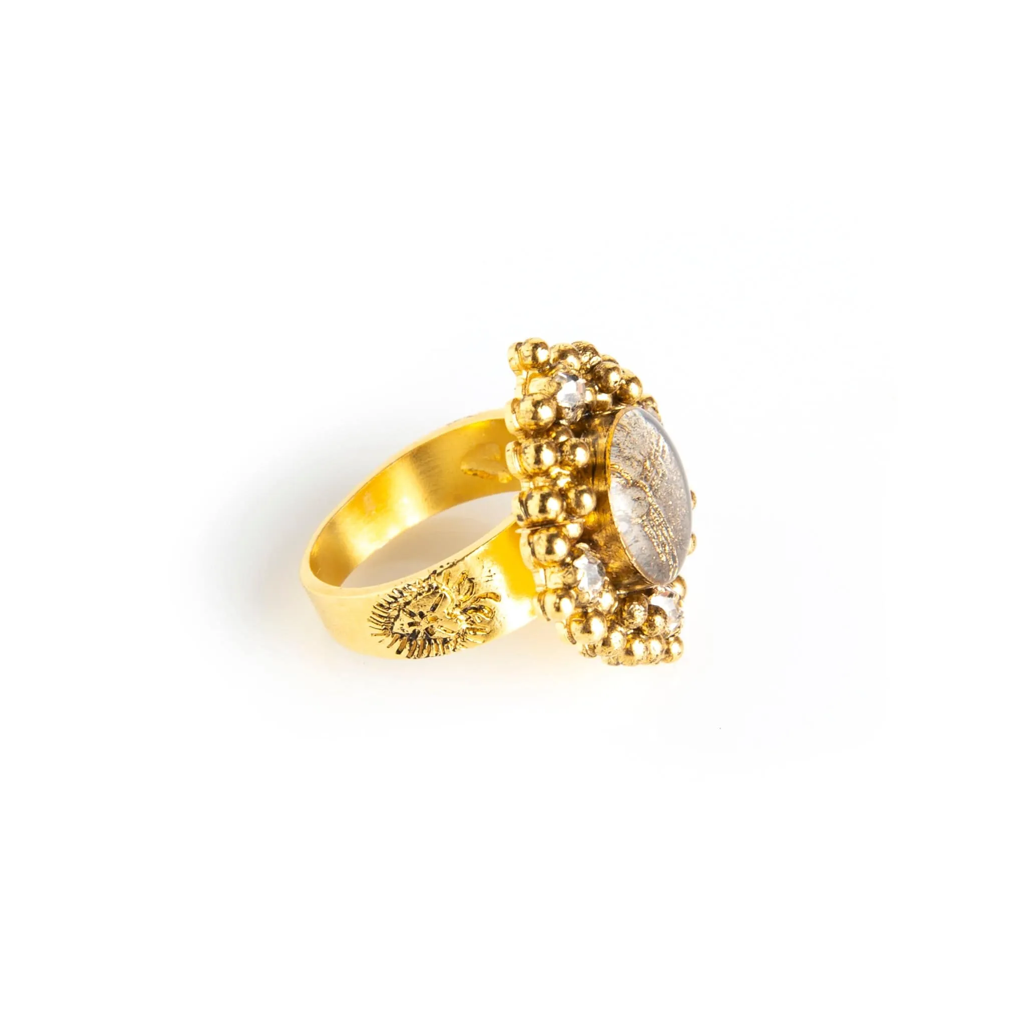 Petite Cloister Zia Ring