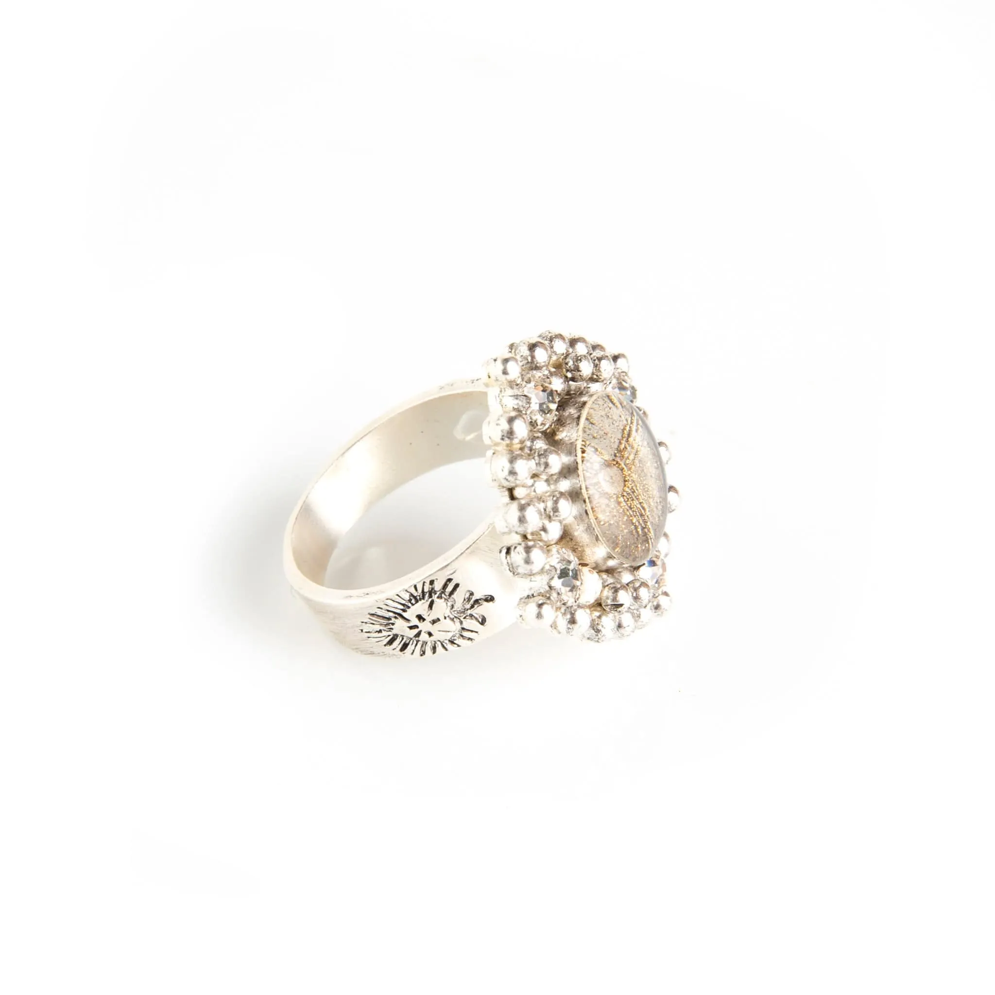 Petite Cloister Zia Ring