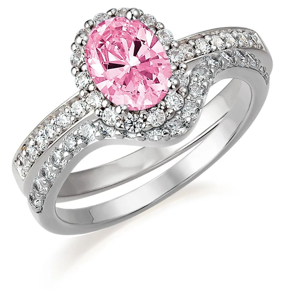 Pink Cincature Ring Set