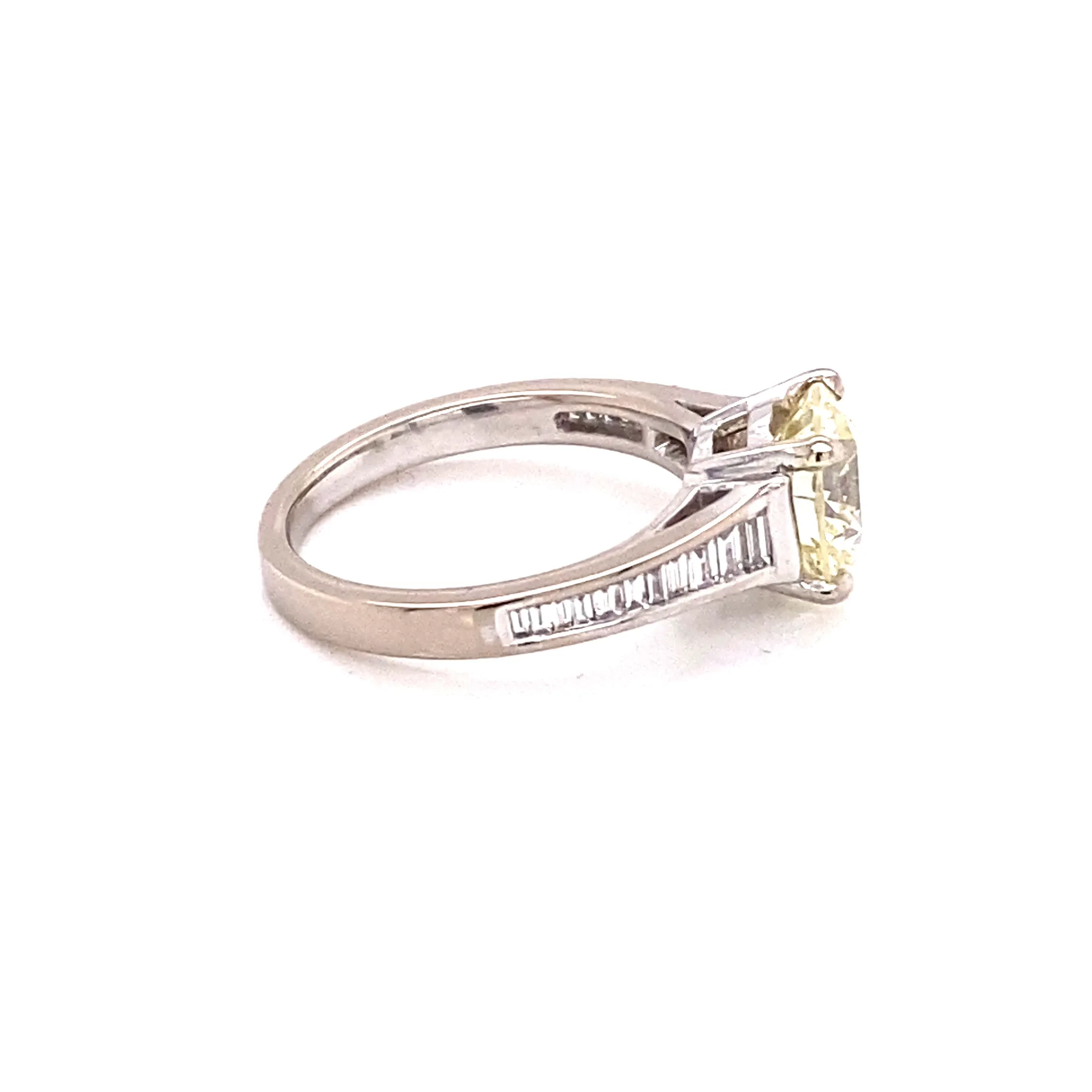 Platinum Custom 2.30ct Diamond Engagement Ring