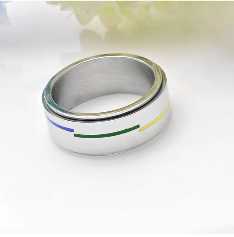 Pride Edge Rainbow Ring