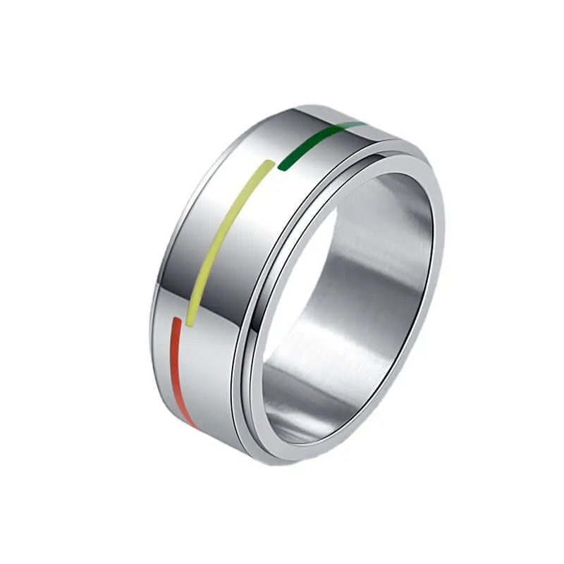 Pride Edge Rainbow Ring