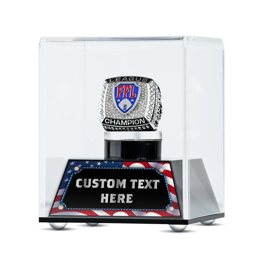 "Design Your Own" Championship Ring Display Case