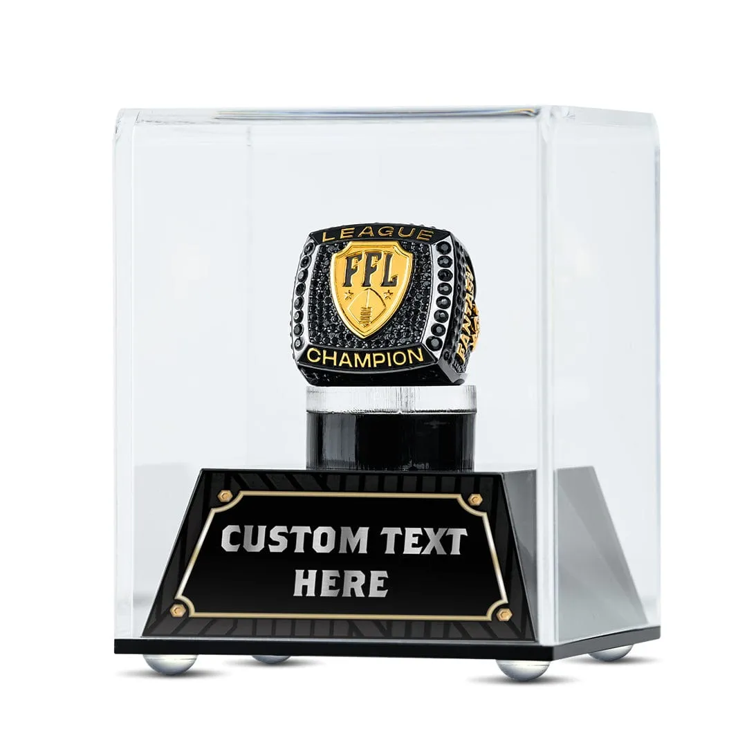 "Design Your Own" Championship Ring Display Case