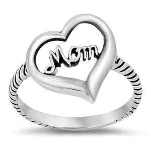 R80 Heart Mom Ring