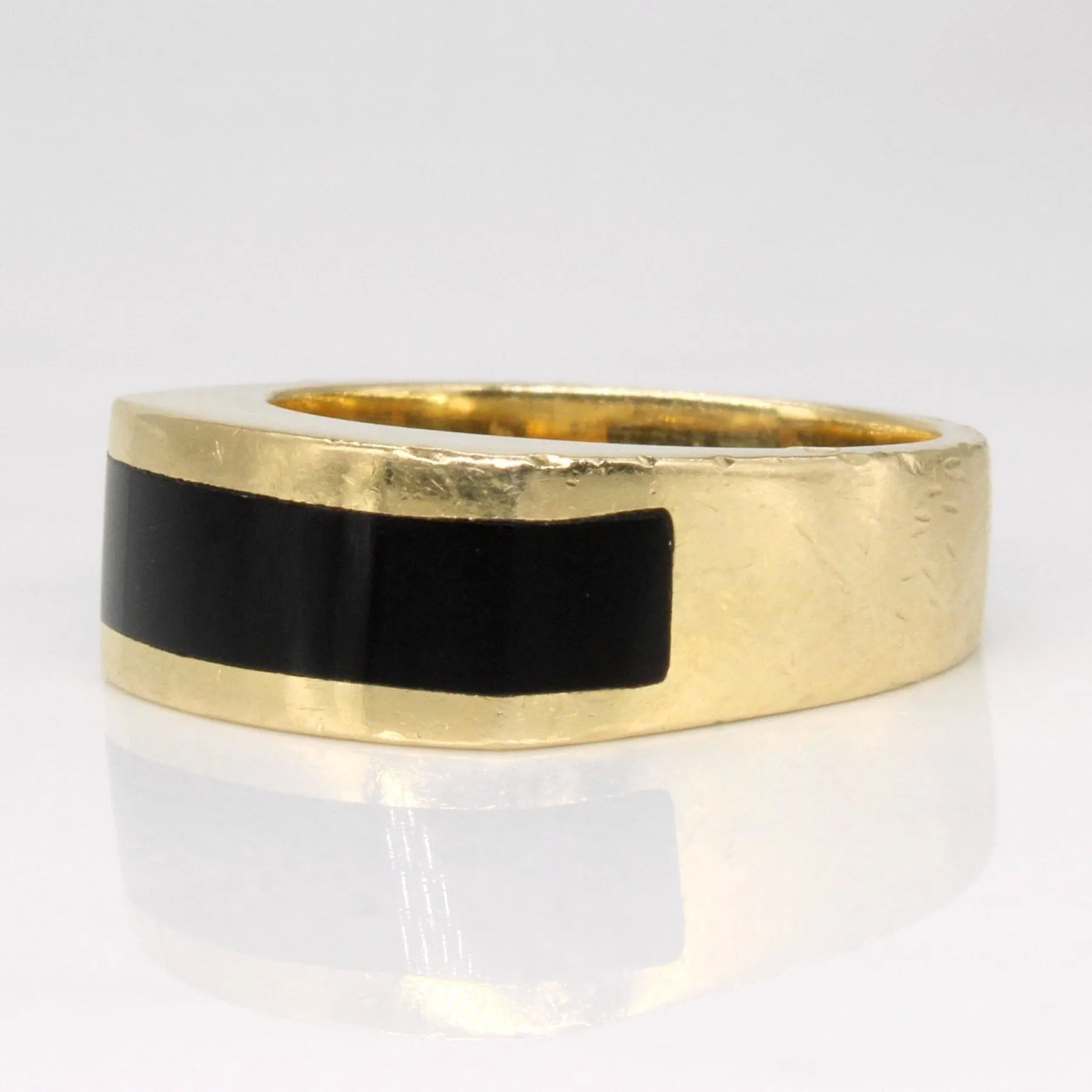 'Ragnar' Onyx Inlay Ring | 2.00ct | SZ 6.5 |