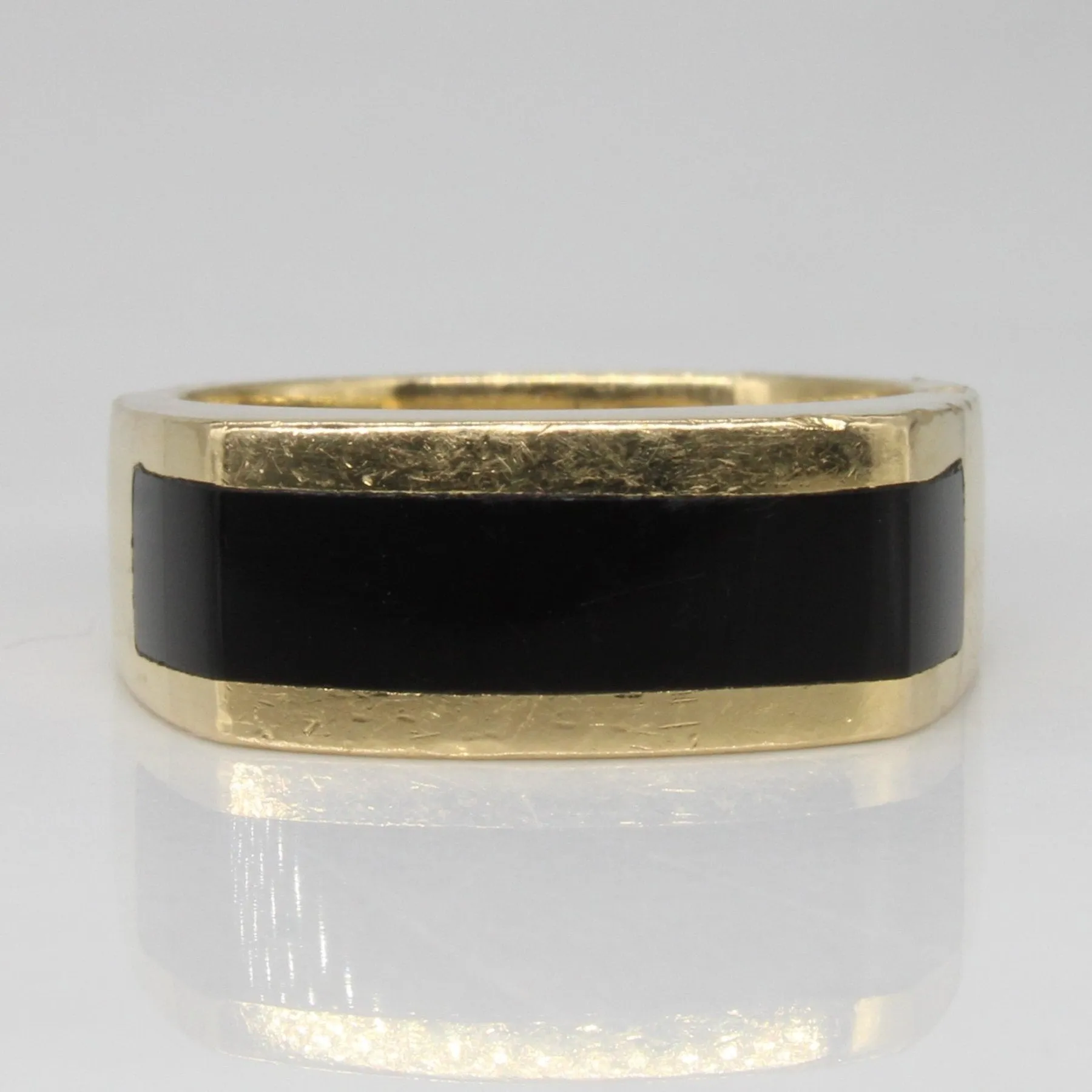 'Ragnar' Onyx Inlay Ring | 2.00ct | SZ 6.5 |