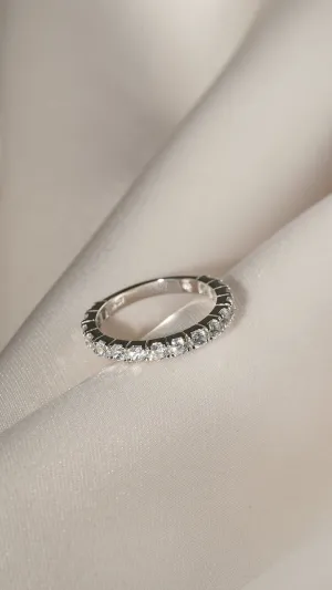 Raina Round Eternity Ring White Gold