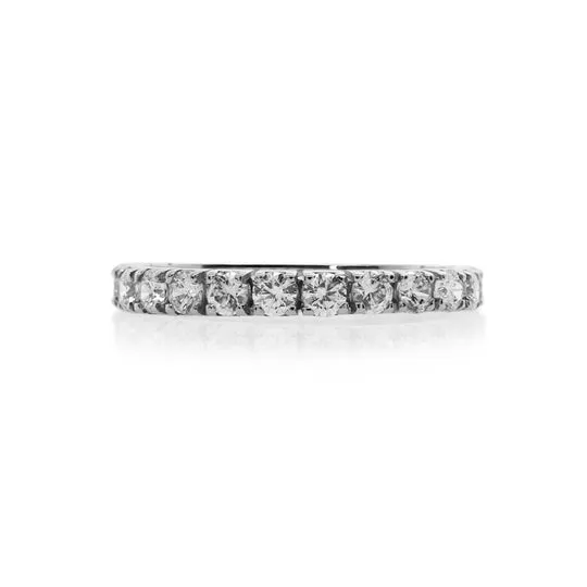 Raina Round Eternity Ring White Gold