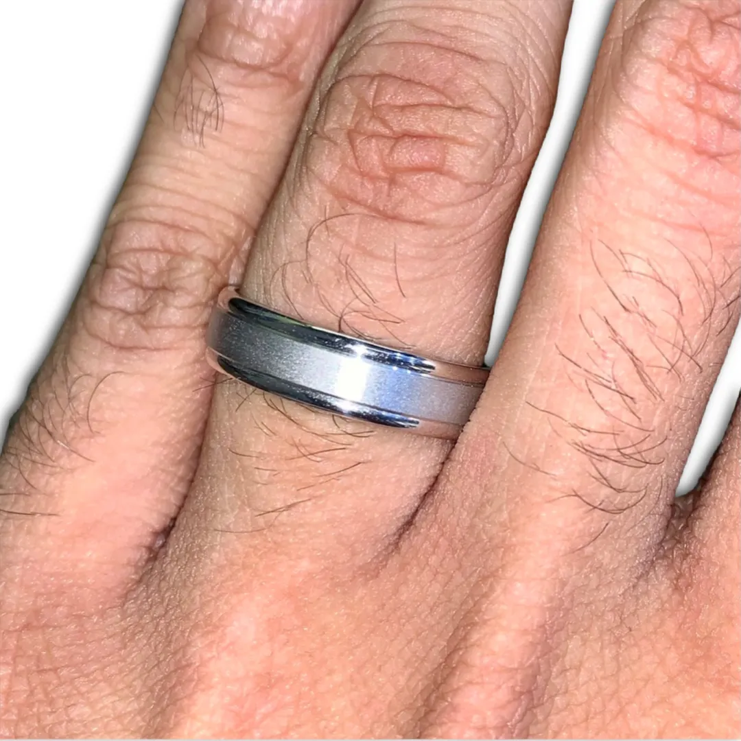 Satin Finish Wedding Band