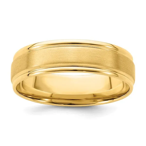 Satin Finish Wedding Band