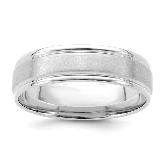 Satin Finish Wedding Band