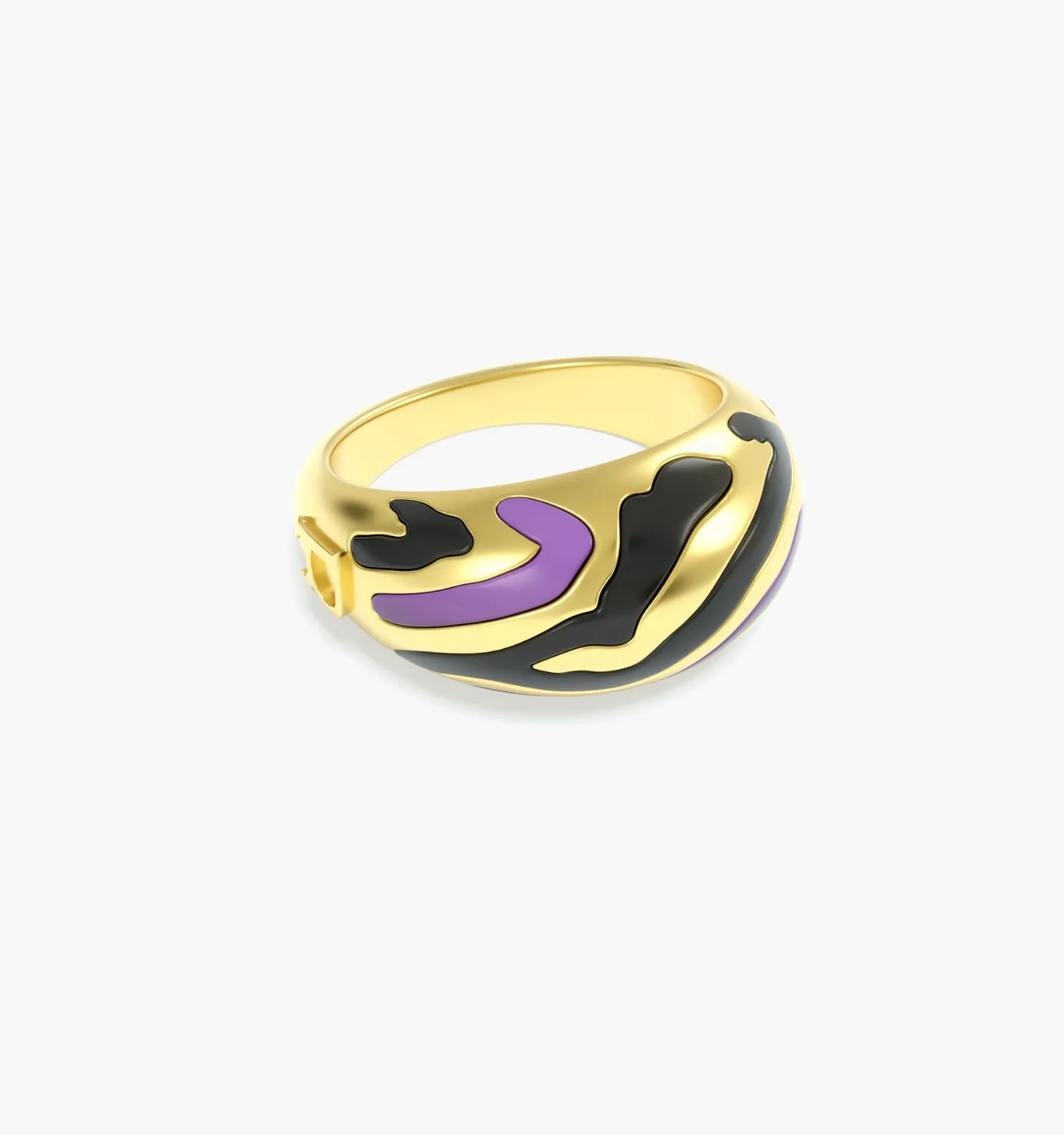 Savannah Dome Ring In Purple