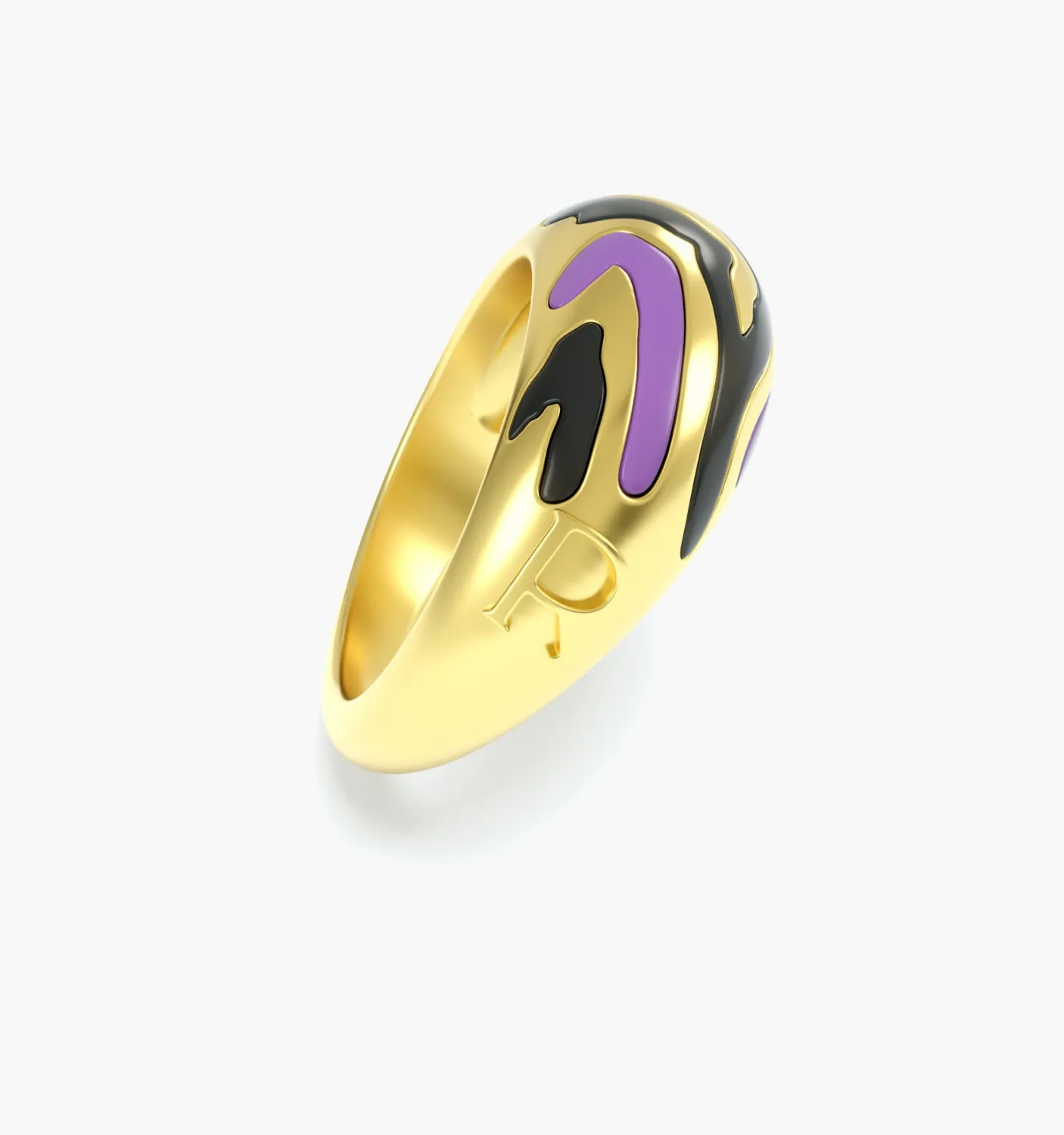 Savannah Dome Ring In Purple