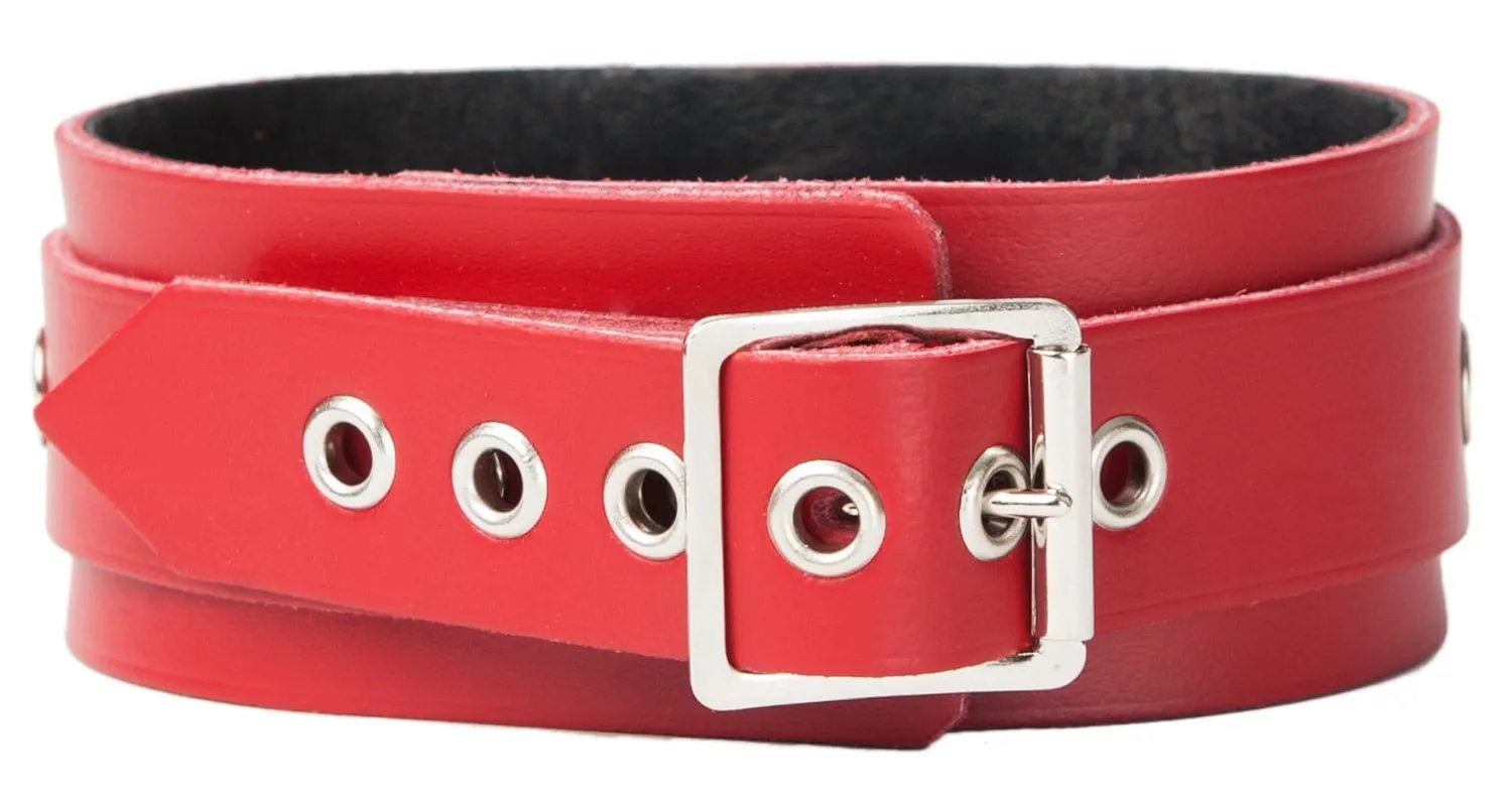 Sh! Leather Bondage Collar