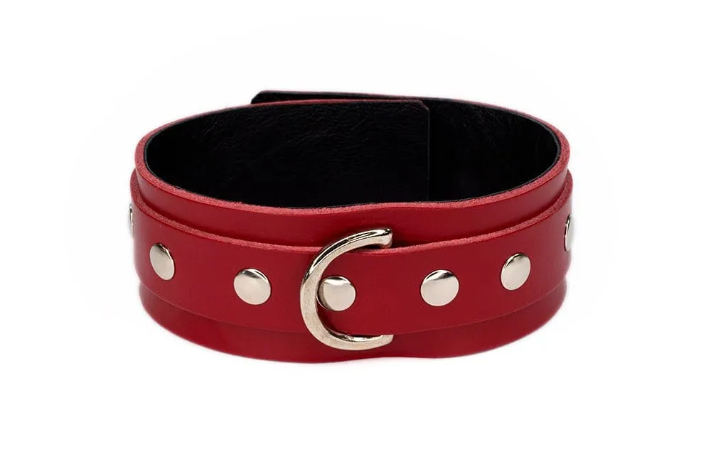 Sh! Leather Bondage Collar