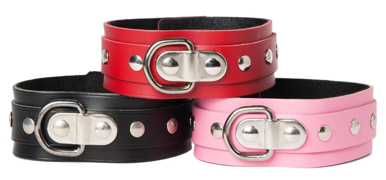 Sh! Leather Bondage Collar