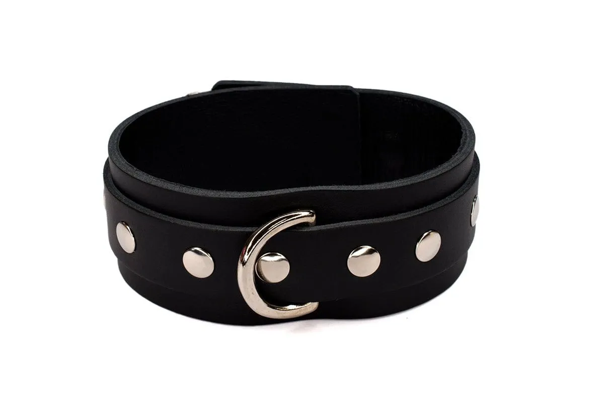 Sh! Leather Bondage Collar