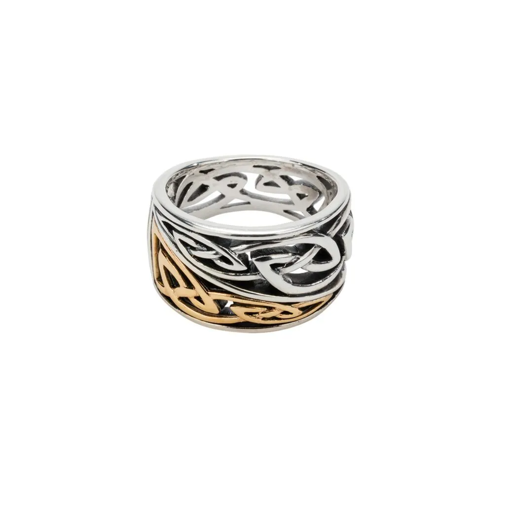 Silver and 10k Gold Harmony 'Enrick' Ring