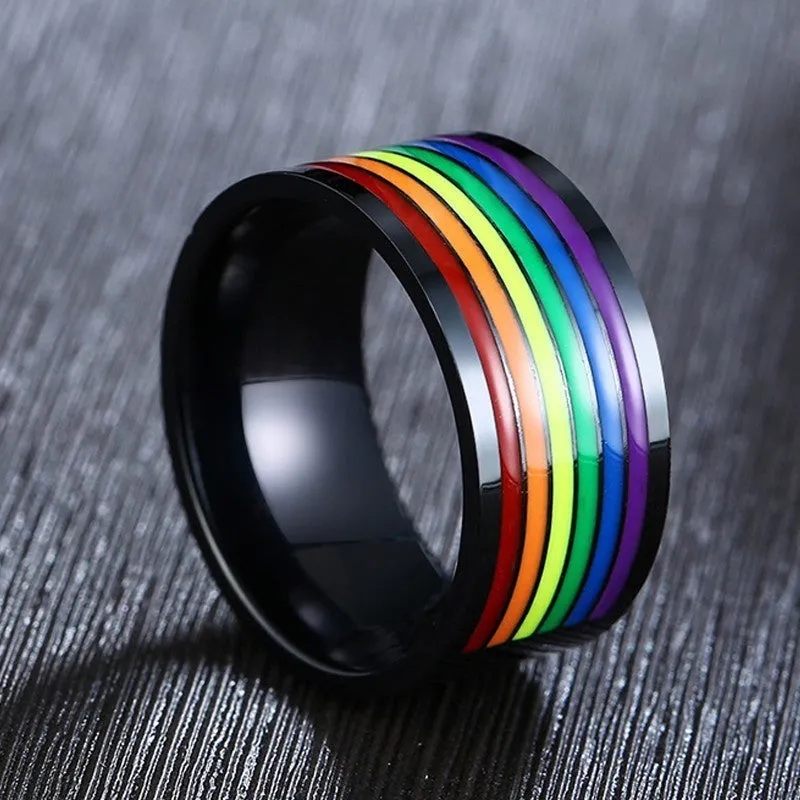 Spinner Rainbow stainless steel ring (Bonus Offer Product)