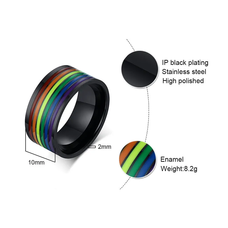 Spinner Rainbow stainless steel ring (Bonus Offer Product)