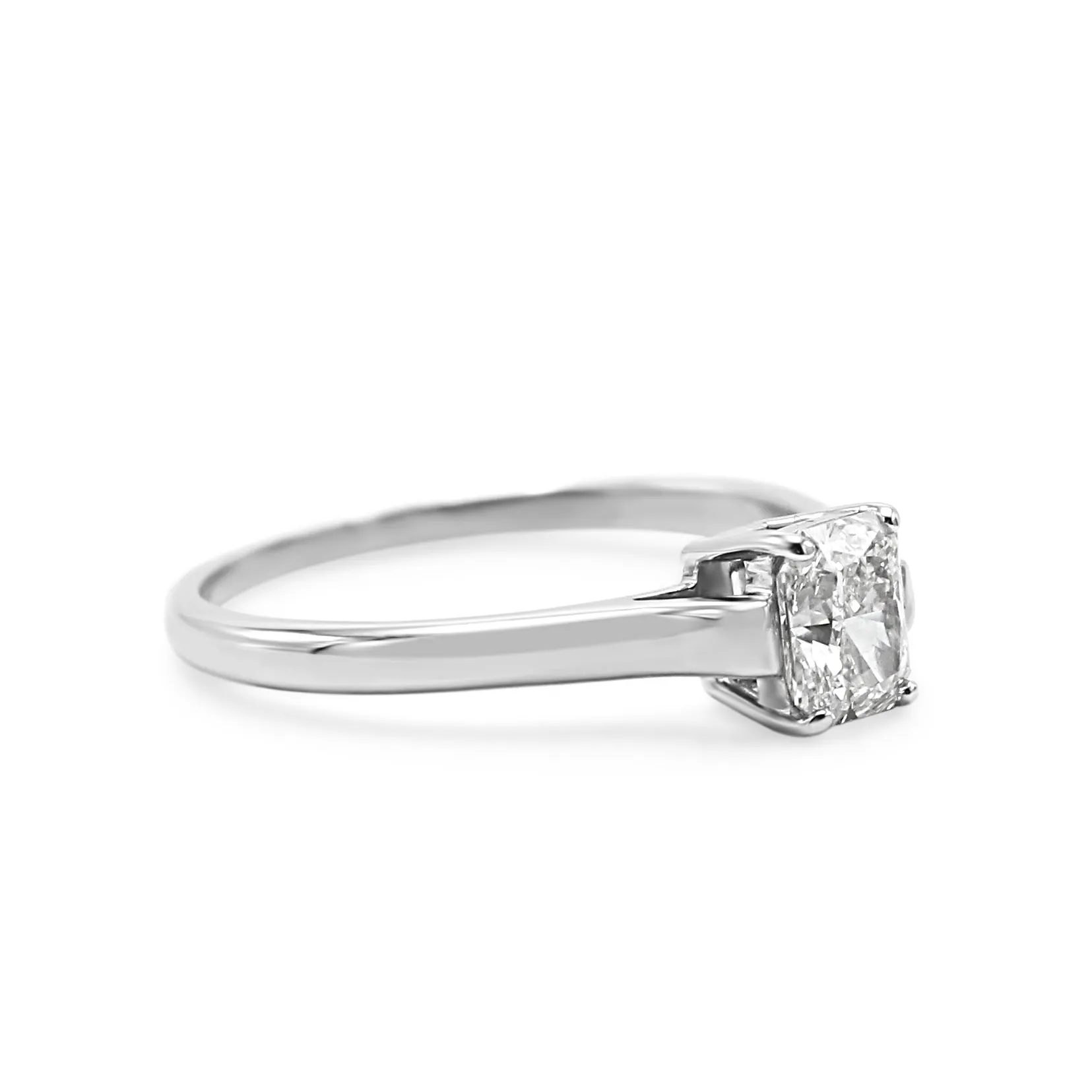 Tiffany Certificated Modified Brilliant Cut Diamond Ring