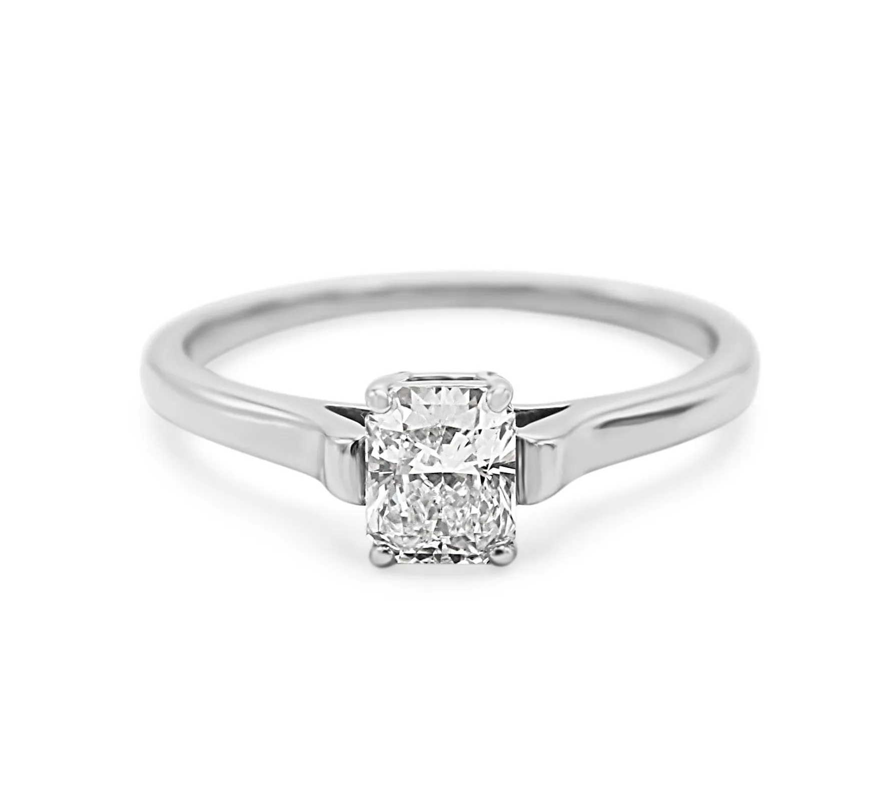 Tiffany Certificated Modified Brilliant Cut Diamond Ring