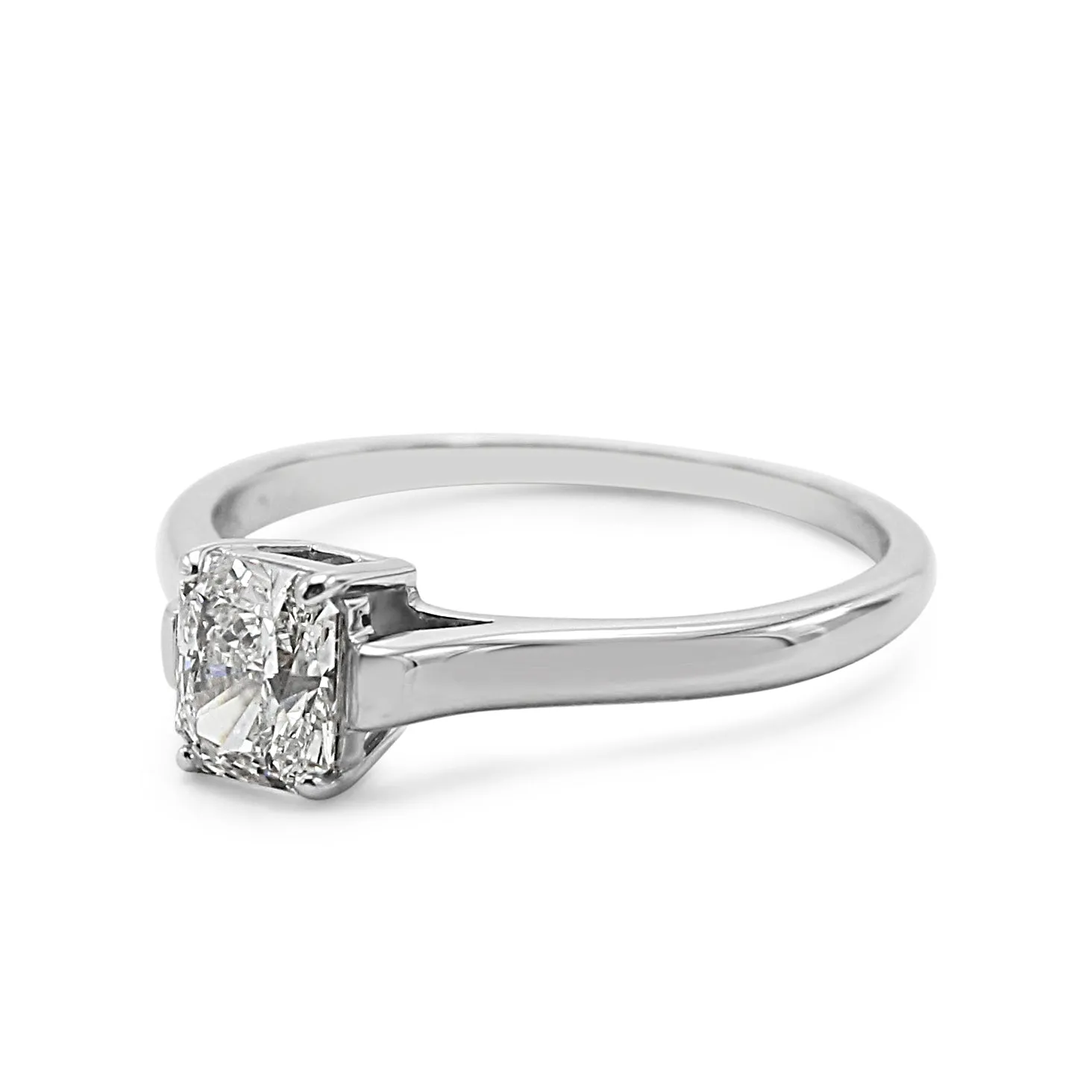 Tiffany Certificated Modified Brilliant Cut Diamond Ring