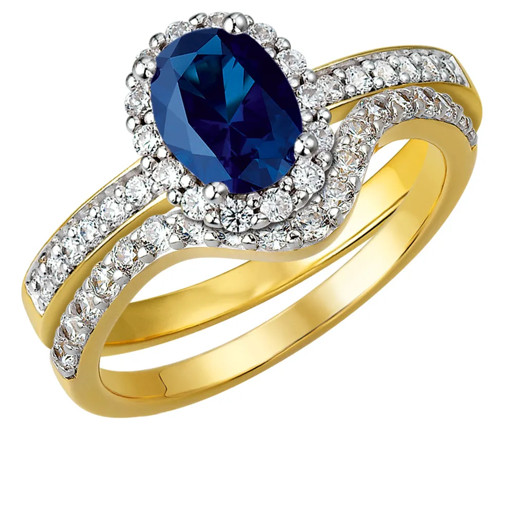 Tru-Sapphire Cincature Ring Set