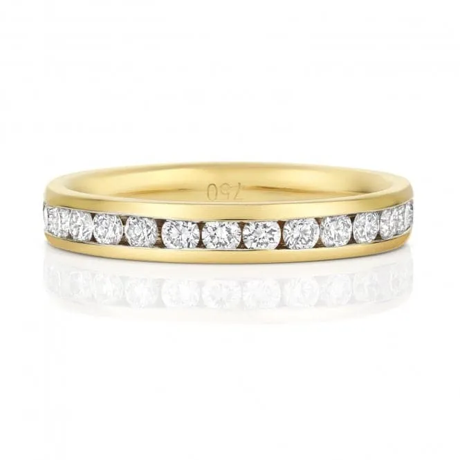 Wedding Band 18ct Gold Diamond Eternity Ring WQ237/I