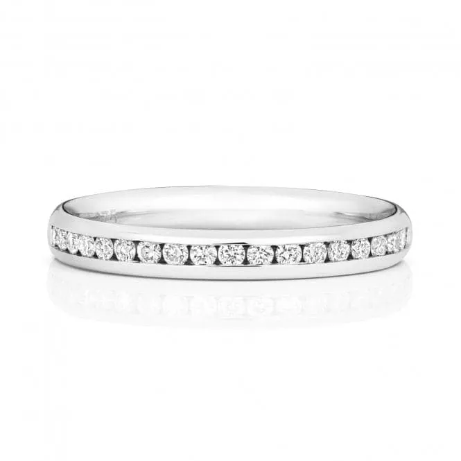 Wedding Band 18ct White Gold Diamond Eternity Ring WQ220W/I